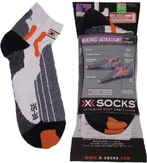X-Bionic Biking Silver Fahrradsocken weiß