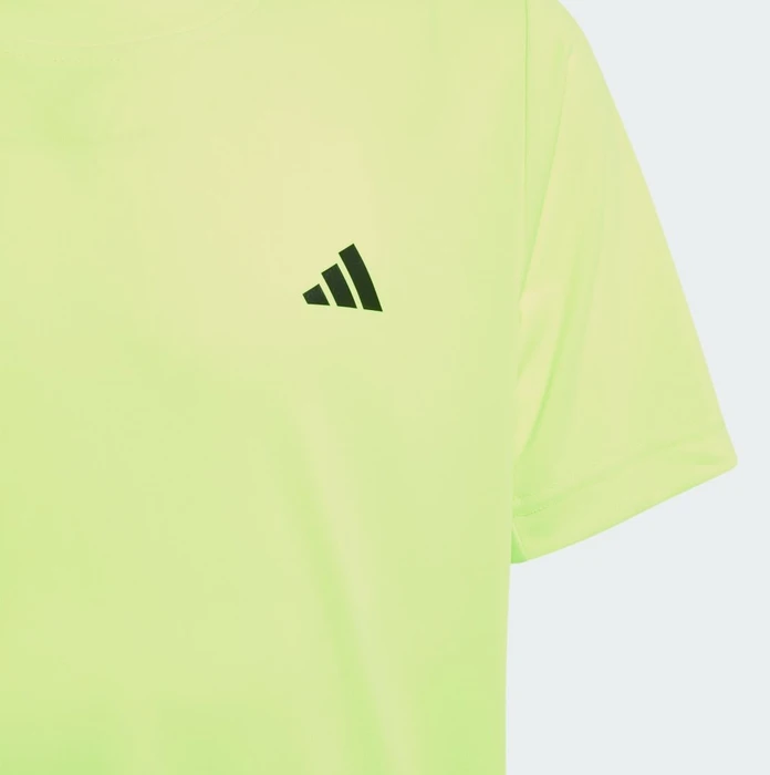 adidas Club Tennis 3-Streifen Funktionsshirt kurzarm lucid lemon (Junior)