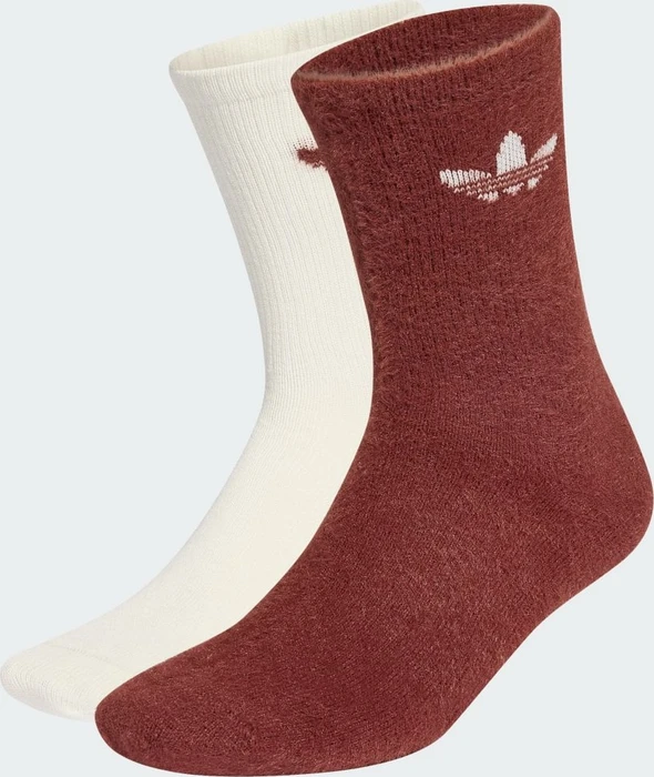 adidas Fluffy Crew Socken wonder quartz/off white, 2 Paare