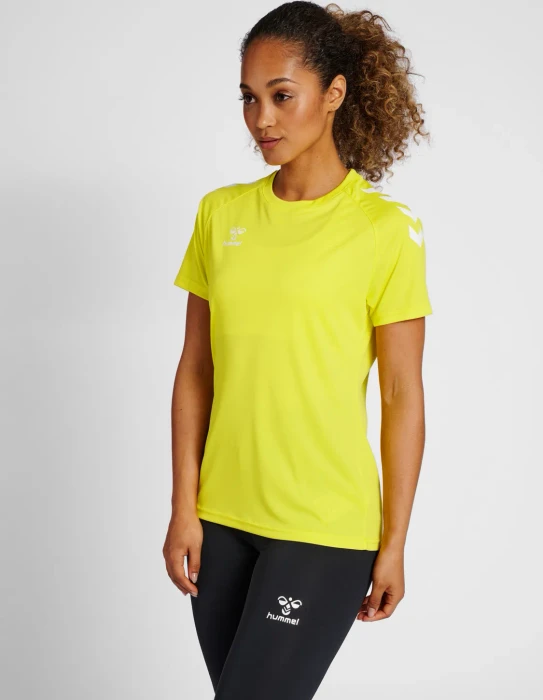 hummel Core XK Funktionsshirt kurzarm blazing yellow (Damen)