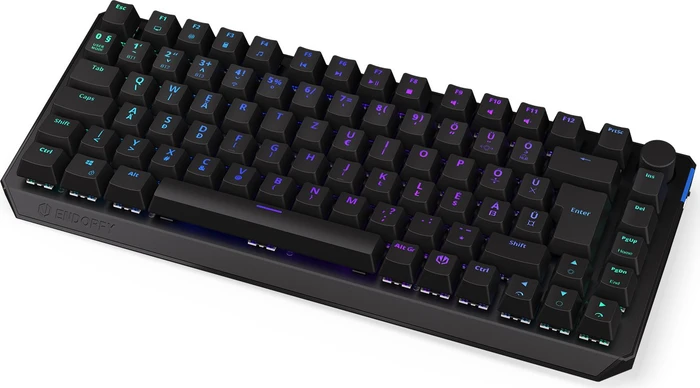 Endorfy Thock 75% Wireless, PBT, LEDs RGB, hot-swap, Black, Kailh Box BLACK, USB/Bluetooth, HU