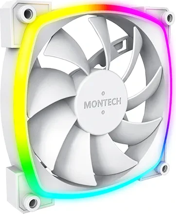 Montech AX120 PWM ARGB weiß, Lüftersteuerung, 120mm, 3er-Pack
