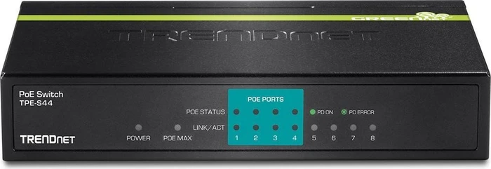 TRENDnet TPE-S Desktop Switch, 8x RJ-45, 30W PoE