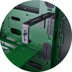 Thermaltake Core P6 TG Racing Green, Glasfenster