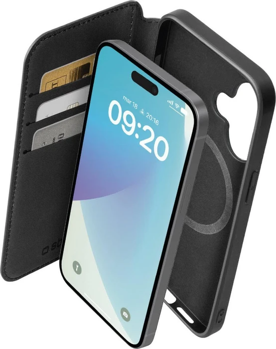 SBS Mobile Wallet Mag für Apple iPhone 16 Plus schwarz