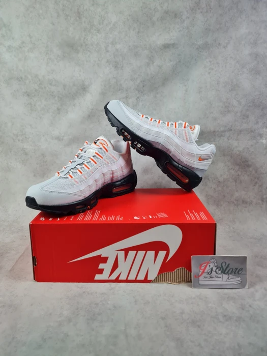 Nike Air Max 95 wolf grey/pure platinum/photon dust/safety orange (Herren)