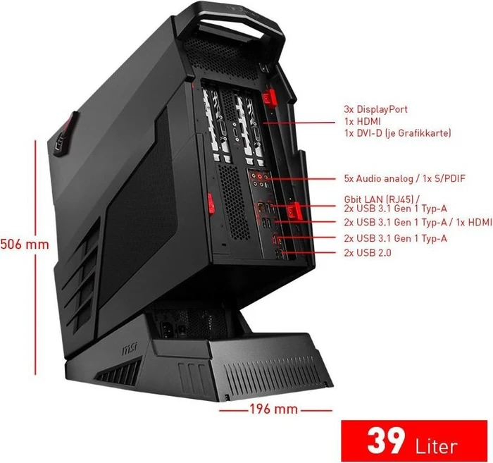MSI Aegis Ti3 8RD SLI-014DE, Core i7-8700K, 64GB RAM, 1.02TB SSD, 3TB HDD, 2x GeForce GTX 1080