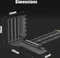 Glotrends Vertical Graphics Card Support Bracket, 2-Slot, gewinkelt, PCIe 5.0, 180mm, schwarz Vorschaubild