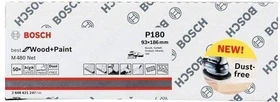 Bosch Professional M480 Best for Wood and Paint Gewebeschleifblatt K180, 93x186mm, 50 Stück