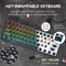 RK Royal Kludge RK61 60% Wired, schwarz, LEDs RGB, hot-swap, RK RED, USB, US Vorschaubild