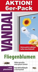 Vandal Sonnenblume Fenster-Fliegenblumen, 6 Stück