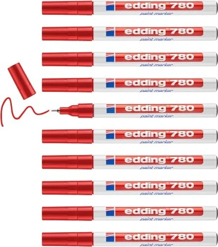 edding 780 Lackmarker rot, 10er-Pack