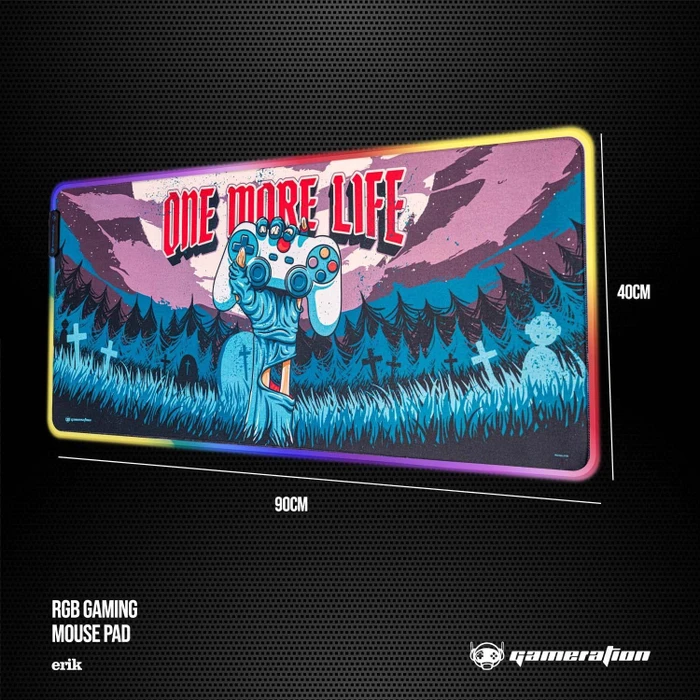 Grupo Erik Editores One More Life XL RGB, 900x400mm, Motiv violett/türkis