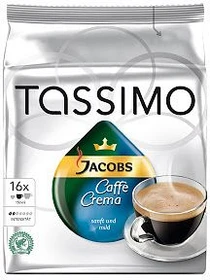 Tassimo T-Disc Jacobs Caffe Crema Sanft & Mild Kaffeekapseln, 16 Stück