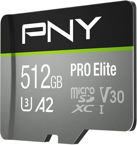 PNY Pro Elite R100/W90 512GB Kit, UHS-I U3, A2, Class 10