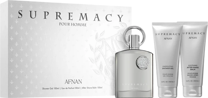 Afnan Supremacy Silver EdP 100ml + Duschgel 100ml+ Balsam 100ml Duftset