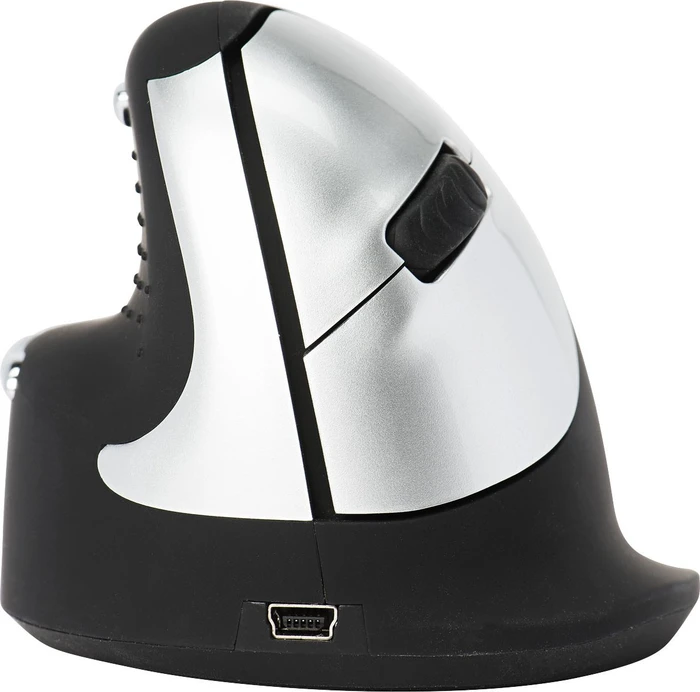 R-Go HE Mouse Vertikale Maus mittel kabellos, Linkshänder, USB