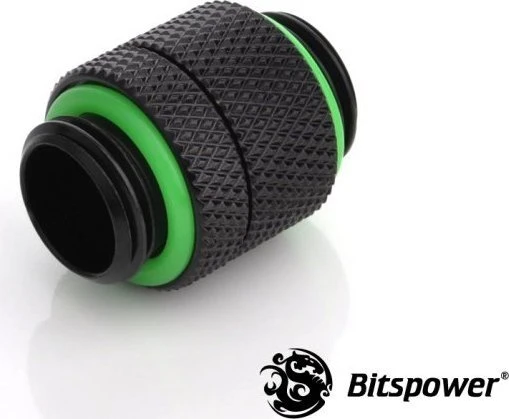 Bitspower Adapter 2x G1/4" drehbar matt schwarz (BP-MBRG) – Bild 4 von 6