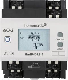 eQ-3 Homematic IP Schaltaktor für Hutschienenmontage, 4-fach, Schaltaktor (154431A0)