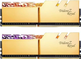 G.Skill Trident Z Royal gold UDIMM 64GB Kit, DDR4-4000, CL18-22-22-42