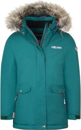 Trollkids Girls Oslo Coat XT Funktionsmantel midnight petrol (Junior)