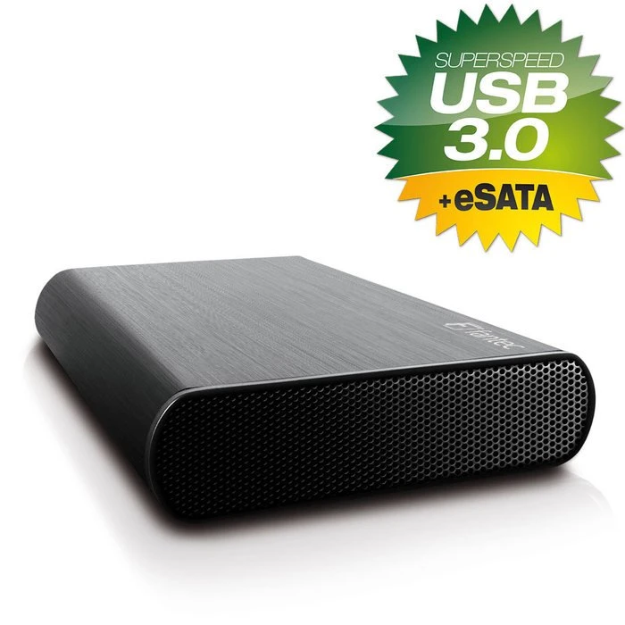 Fantec DB-Alusky U3e schwarz, USB-B 3.0/eSATA