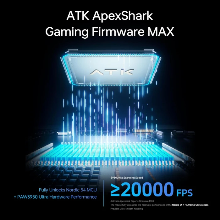 ATK Blazing Sky F1 V2 Ultimate 8K Wireless, schwarz, USB
