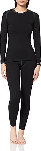 Löffler Transtex Warm Shirt und Hose Set langarm schwarz (Damen)