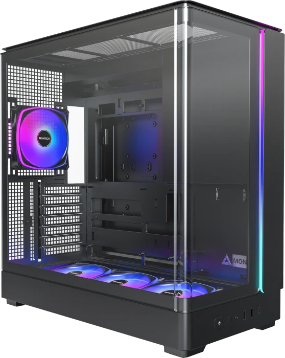 Montech King 45 Pro Black, Glasfenster