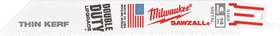 Milwaukee Fangtip Thin Kerf Säbelsägeblatt, 150x0.9mm, 50 Stück