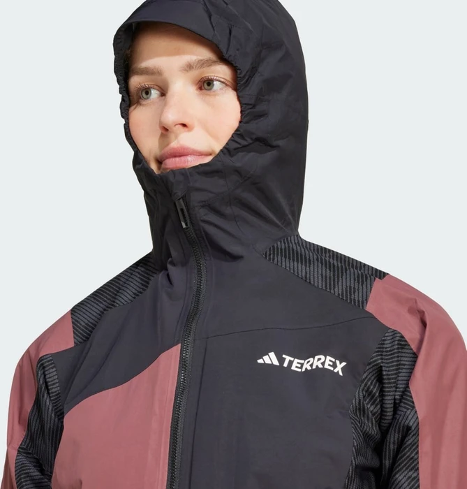 adidas Terrex Xperior Hybrid Rain.RDY Funktionsjacke burgundy/black (Damen)