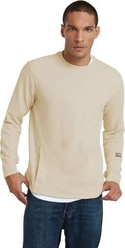 G-Star Stepped Hem Relaxed Sweatshirt whitebait (Herren)