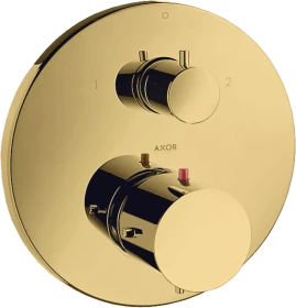 Hansgrohe Axor Starck Thermostat Unterputz mit Ab- und Umstellventil polished gold optic