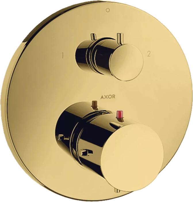 Hansgrohe Axor Starck Thermostat Unterputz mit Ab- und Umstellventil polished gold optic