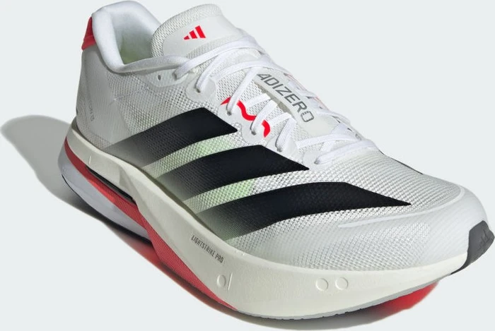 adidas Adizero Boston 13 cloud white/core black/lucid red (Herren)