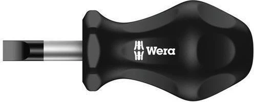 Wera Kraftform Plus Serie 300 336 Stubby Schlitz Schraubendreher, 5.5x25mm