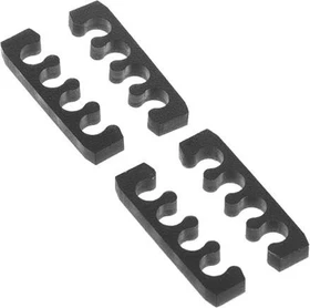 Alphacool Eiskamm X4 Flat Kabelkamm 3mm, schwarz, 4er-Pack