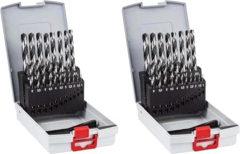 Bosch Professional HSS PointTeQ Spiralbohrer-Sortiment inkl. Werkzeugbox, 19-tlg.