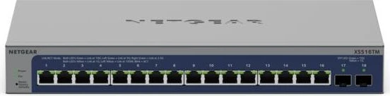 Netgear ProSAFE XS500TM Rackmount 10G Smart Switch, 16x RJ-45, 2x SFP+