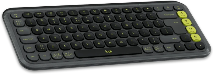 Logitech POP Icon Keys, Graphite & Green, Logi Bolt, USB/Bluetooth, US