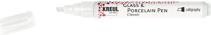 Kreul Glass & Porcelain Pen Classic calligraphy weiß