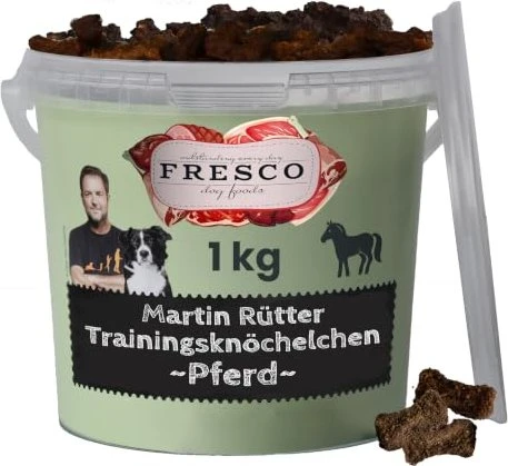 Fresco Dog Martin Rütter Trainingsknöchelchen, Pferd mit Preiselbeeren und Birne, 1kg