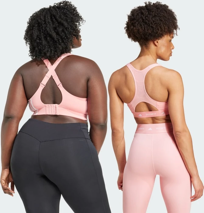 adidas TECHFIT Medium-Support Sport-BH semi pink spark (Damen)