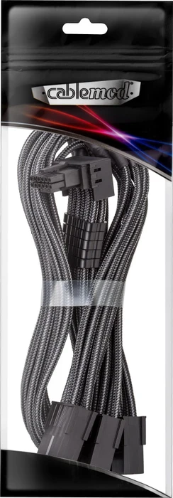 CableMod C-Series Pro, 12V-2x6 Kabel, 3x 8-Pin PCIe Stecker auf 16-Pin PCIe 5.1 12V-2x6 Stecker, Adapterkabel, 90°, Variante A, carbon, 45cm
