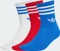 adidas 3-Streifen Crew Socken better scarlet/blue/white, 3 Paare Vorschaubild