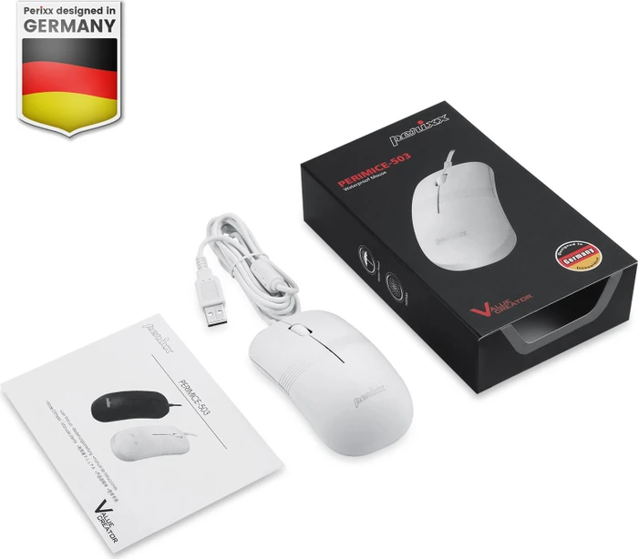 Perixx PERIMICE-503 weiß, USB