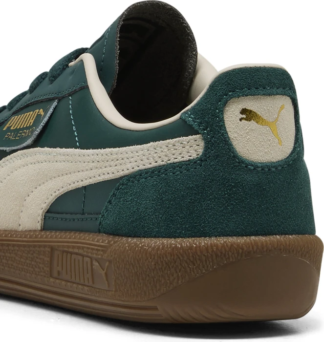 Puma Palermo Leather dark green/alpine snow (Junior)