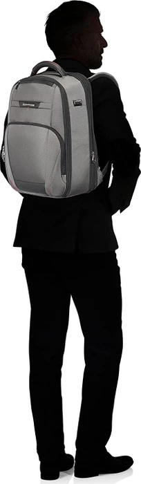Samsonite Pro-DLX 5 Laptop Backpack 3V expandable 15.6" erweiterbarer Notebook-Rucksack grau