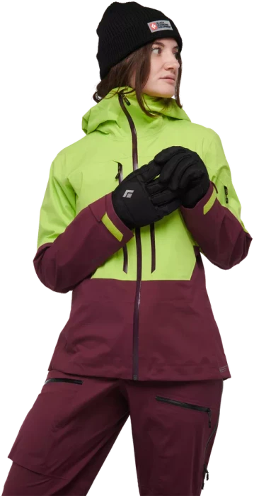 Black Diamond Recon LT Shell Skijacke aloe/blackberry (Damen)