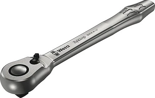 Wera 8004 A Zyklop Metal Switch Ratsche, 1/4"